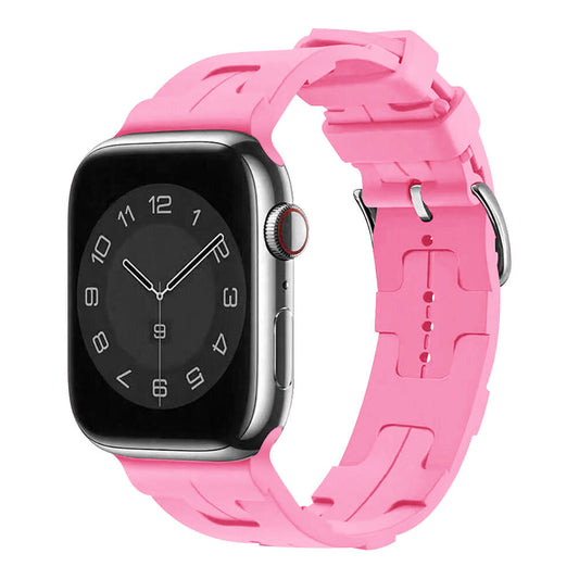 Apple Watch 38mm KRD-92 Silikon Kordon Pembe