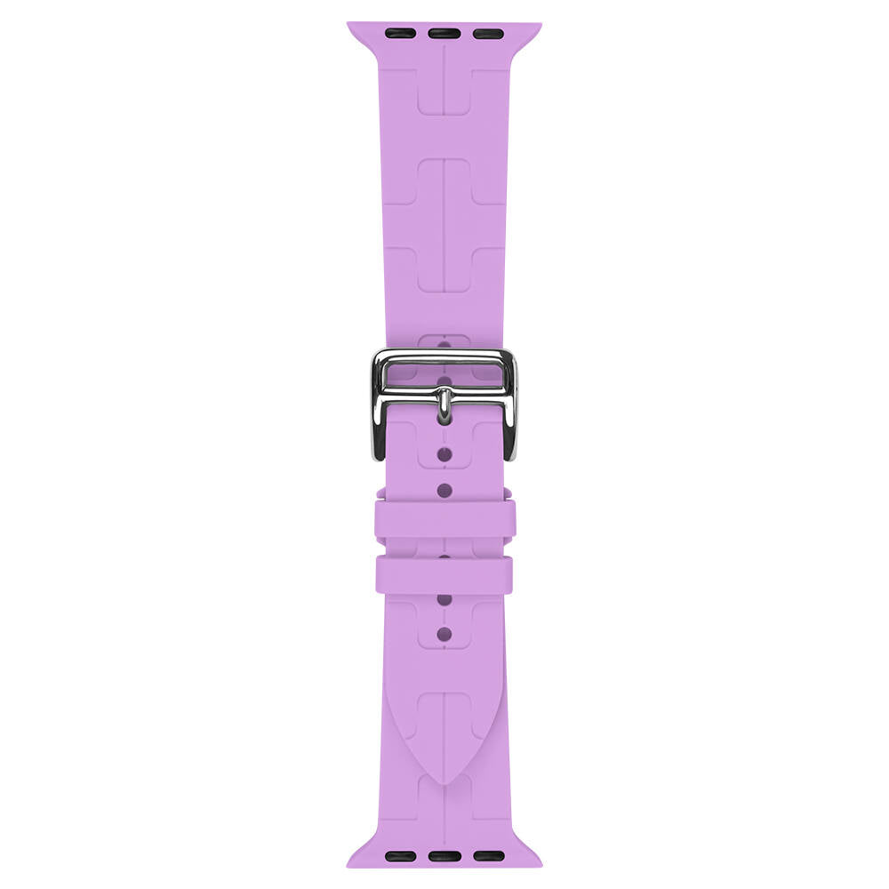 Apple Watch 38mm KRD-92 Silikon Kordon Pembe Açık