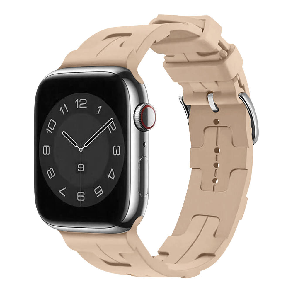 Apple Watch 38mm KRD-92 Silikon Kordon Pembe Açık