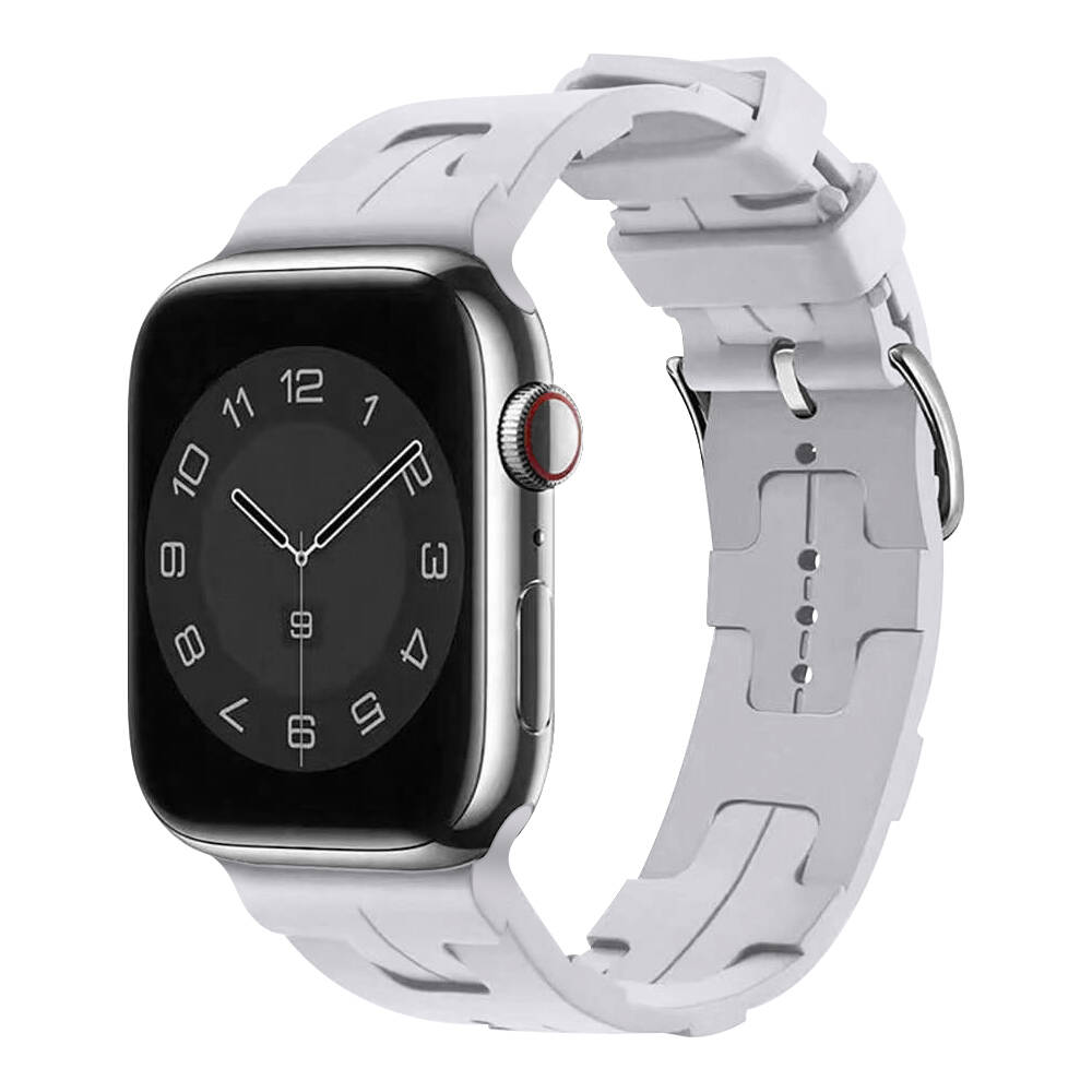Apple Watch 38mm KRD-92 Silikon Kordon Mavi Açık
