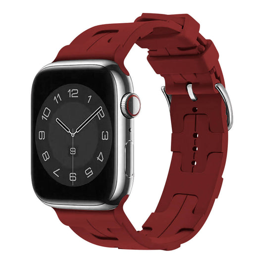 Apple Watch 38mm KRD-92 Silikon Kordon Kırmızı