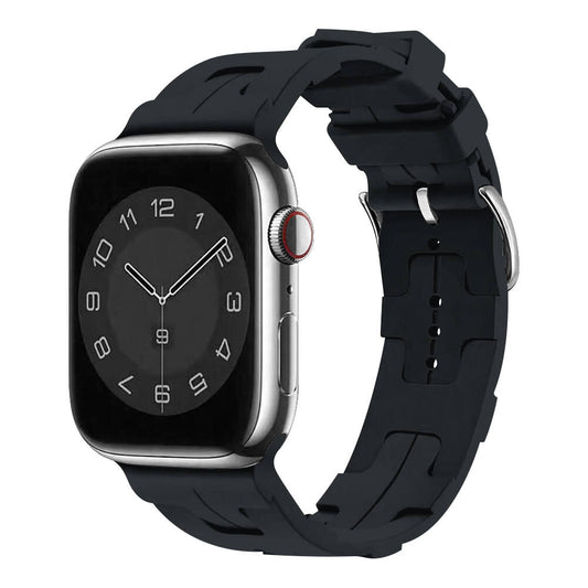 Apple Watch 38mm KRD-92 Silikon Kordon Midnight