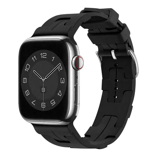 Apple Watch 38mm KRD-92 Silikon Kordon Siyah