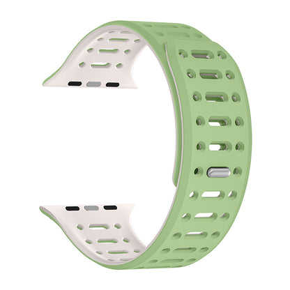 Apple Watch 38mm Zore KRD-124 Silikon Kordon Strap Kayış Siyah-Gri