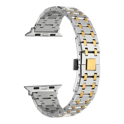 Apple Watch 38mm Zore KRD-83 Metal Kordon Gümüş-Gold