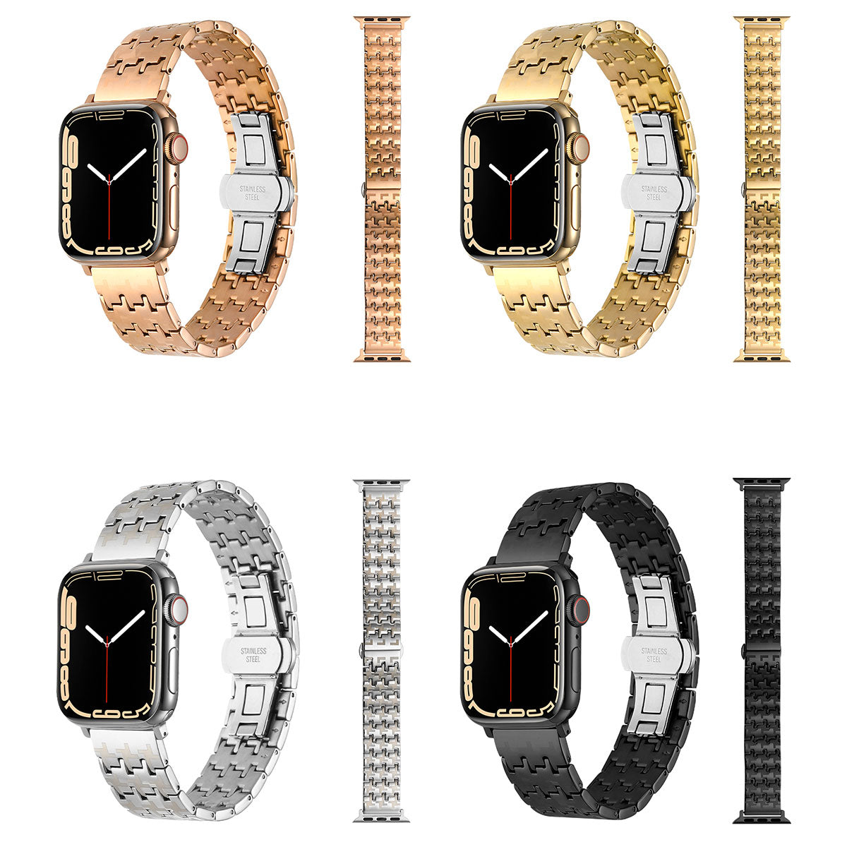 Apple Watch 38mm Zore KRD-86 Metal Kordon Rose Gold