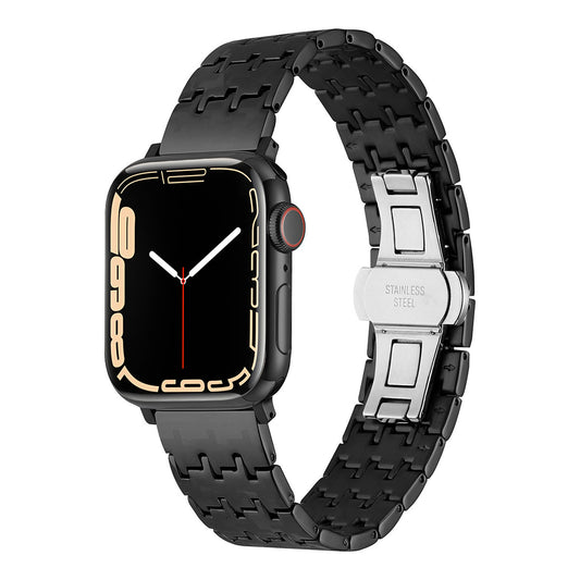 Apple Watch 38mm Zore KRD-86 Metal Kordon Siyah