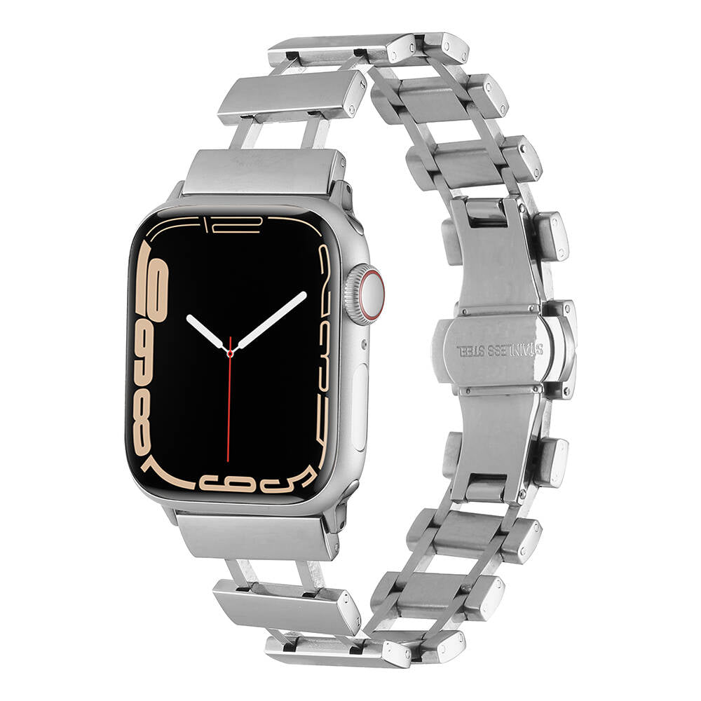 Apple Watch 38mm Zore KRD-96 Metal Kordon Gümüş