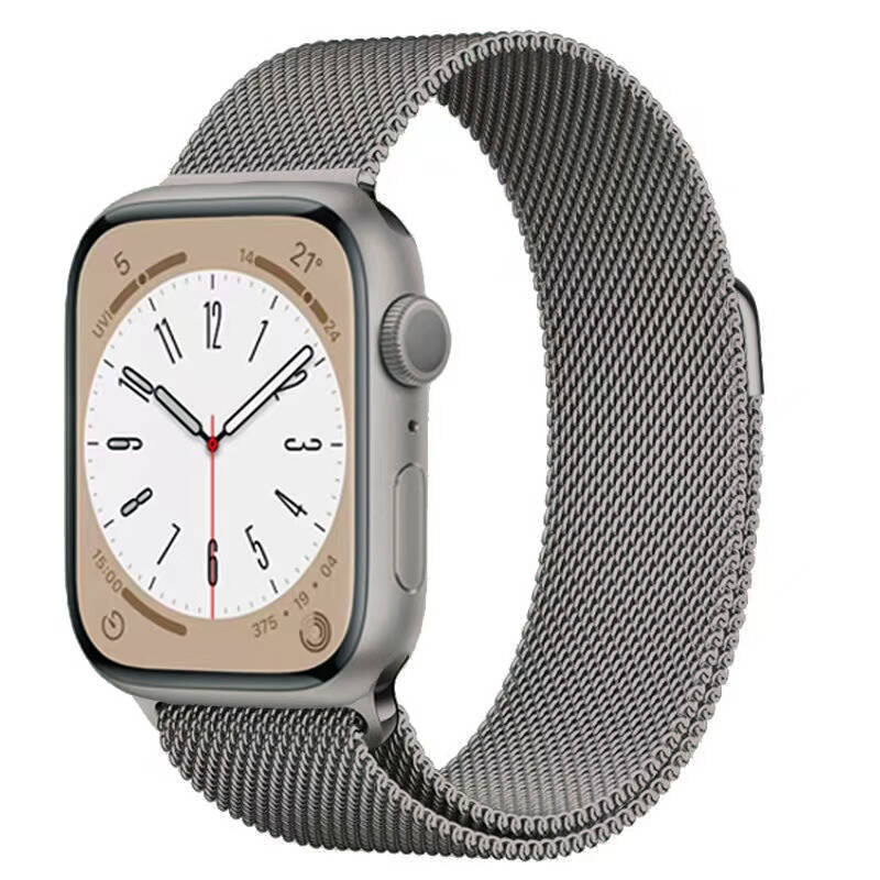 Apple Watch 38mm Zore KRD-98 Metal Kordon Gri