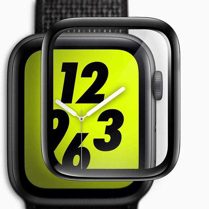Apple Watch 40mm Zore Full Yapışkanlı Cam Ekran Koruyucu Siyah