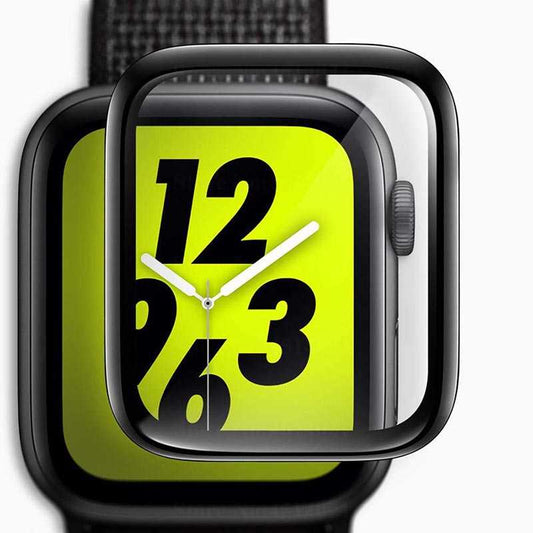 Apple Watch 40mm Zore Full Yapışkanlı Cam Ekran Koruyucu Siyah