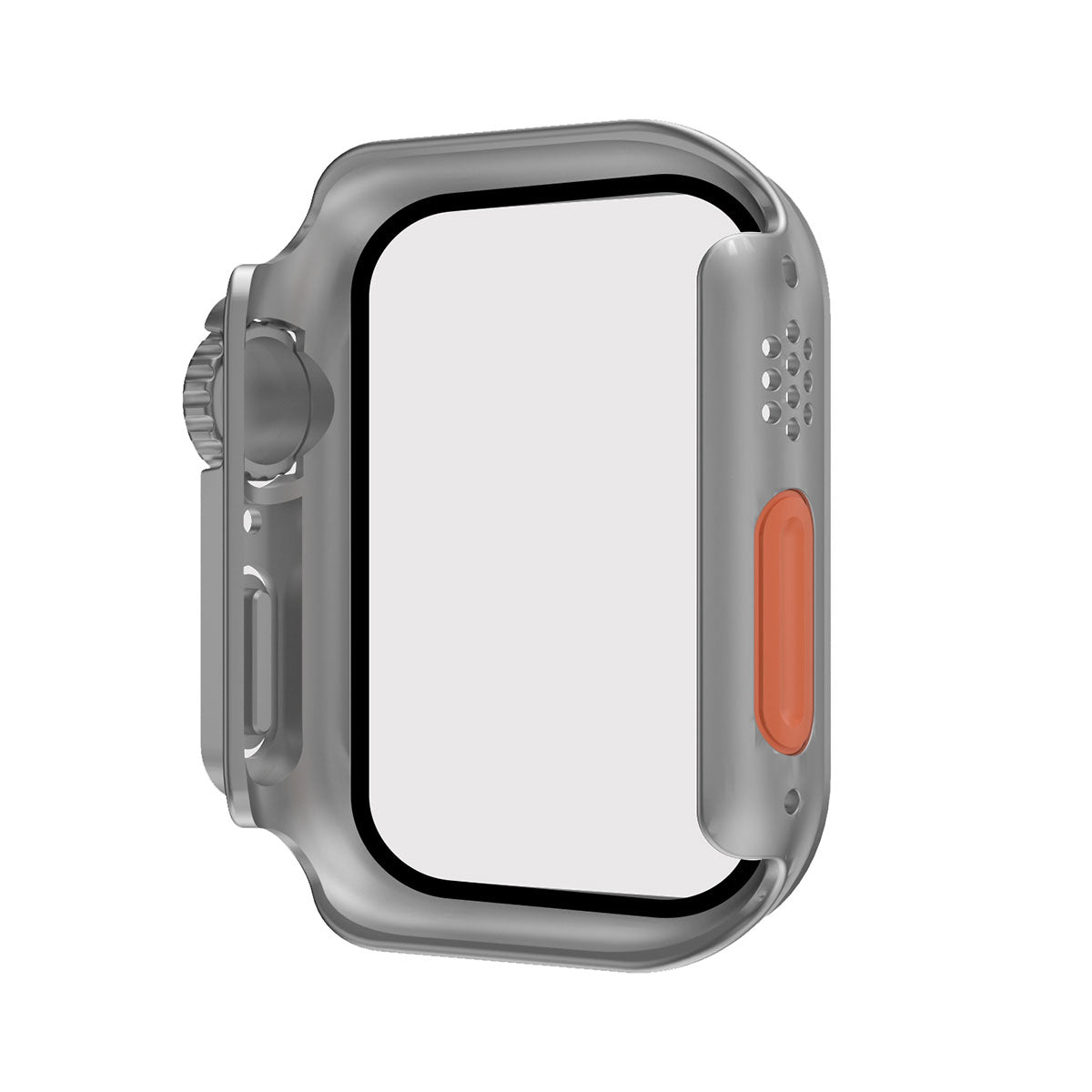 Apple Watch 40mm - Watch Ultra 49mm Kasa Dönüştürücü ve Ekran Koruyucu Zore Watch Gard 26 Gri