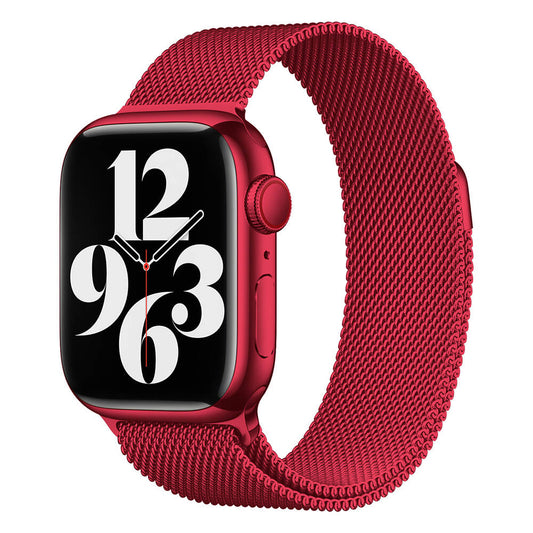Apple Watch 40mm Zore Band-01 Metal Kordon Kırmızı