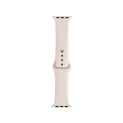Apple Watch 42mm Band Serisi Klasik Kordon Silikon Strap Kayış Starlight