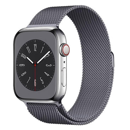 Apple Watch 42mm Zore Band-01 Metal Kordon Gri