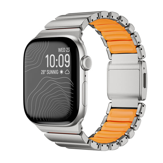 Apple Watch 42mm Zore KRD-151 Metal Silikon Kordon