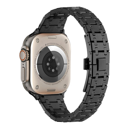Apple Watch 42mm Zore KRD-83 Metal Kordon Gümüş-Rosegold