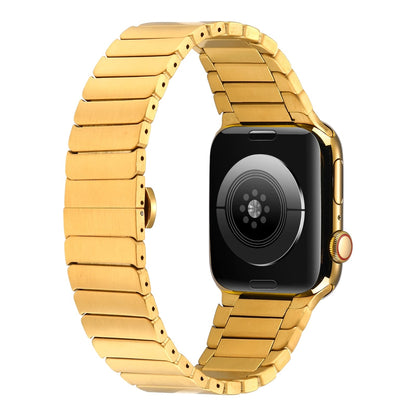 Apple Watch 44mm Kordon KRD-79 Metal Strap Kayış Gri