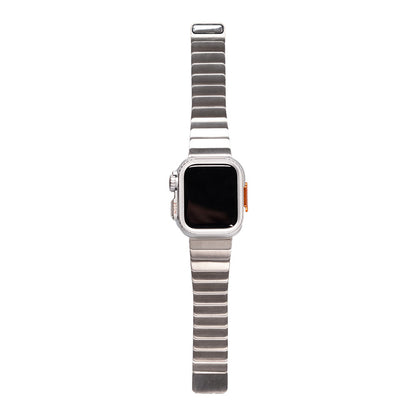 Apple Watch 44mm Zore KRD-126 Sert Kasa Koruyuculu Metal Kordon Gold