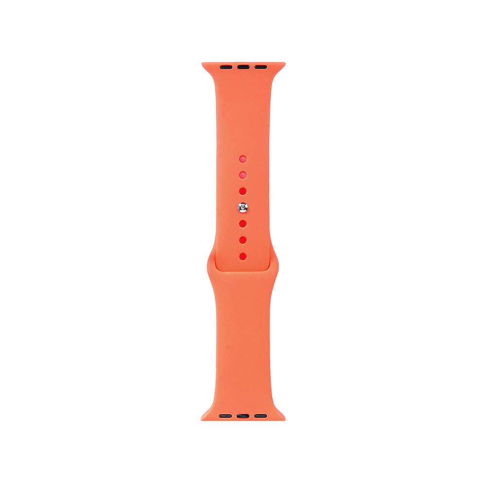 Apple Watch 7 41mm Band Serisi Klasik Kordon Silikon Strap Kayış Pawpaw