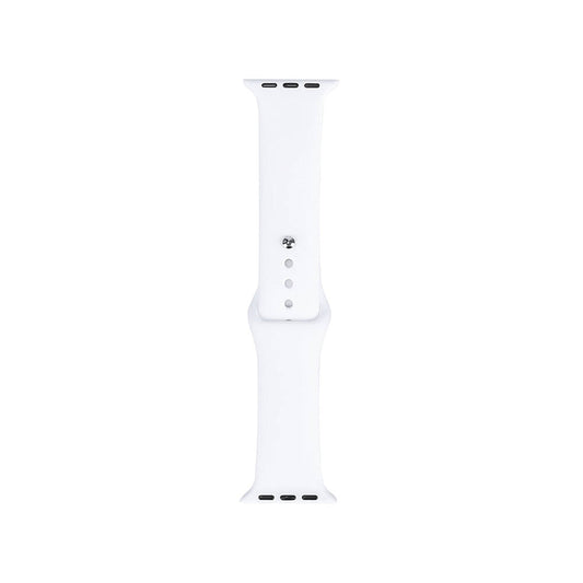 Apple Watch 7 41mm Band Serisi Klasik Kordon Silikon Strap Kayış Beyaz
