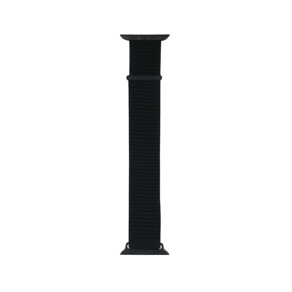Apple Watch 7 41mm Kordon Band-03 Serisi Hasır Strap Kayış Koyu Siyah