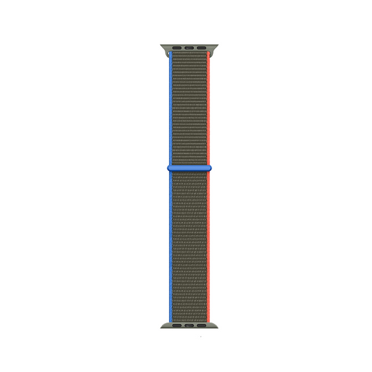 Apple Watch 7 41mm Kordon Band-03 Serisi Hasır Strap Kayış Olive