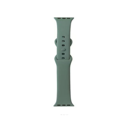 Apple Watch 7 41mm Zore KRD-131 Silikon Kordon Strap Kayış Koyu Yeşil