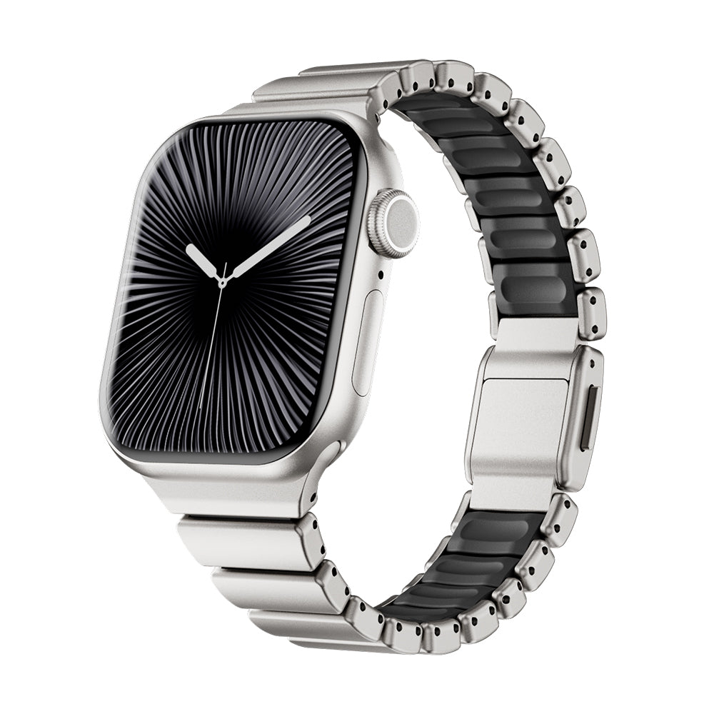 Apple Watch 7 41mm Zore KRD-149 Metal Silikon Kordon