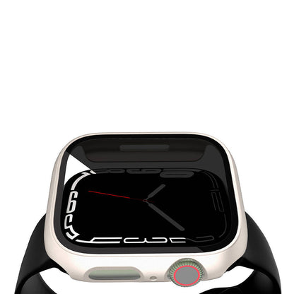 Apple Watch 7 45mm Sert PC Kasa ve Privacy Hayalet Ekran Koruyucu Zore Watch Gard 32 Siyah
