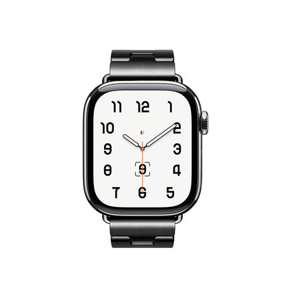 Apple Watch 7 45mm Zore KRD-125 Metal Kordon Strap Kayış Gümüş