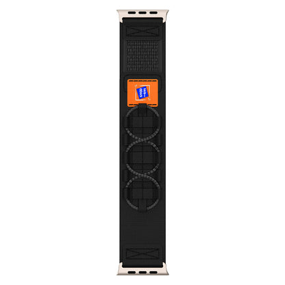 Apple Watch 7 45mm Zore KRD-99 Hasır Kordon Siyah