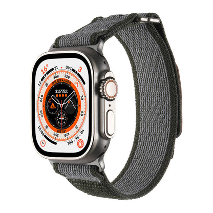 Apple Watch Ultra 49mm Hasır Kordon Zore KRD-106 Strap Kayış Yeşil