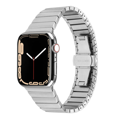 Apple Watch Ultra 49mm Kordon KRD-79 Metal Strap Kayış Siyah
