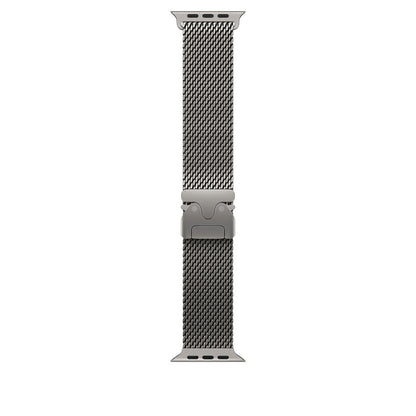 Apple Watch Ultra 49mm Zore KRD-100 Titanyum Hasır Kordon Siyah-Titanyum