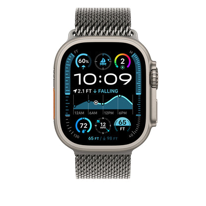 Apple Watch Ultra 49mm Zore KRD-100 Titanyum Hasır Kordon Titanyum