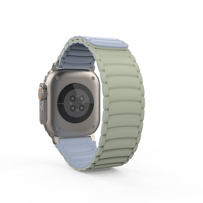 Apple Watch Ultra 49mm Zore KRD-122 Silikon Kordon Strap Kayış Siyah-Gri