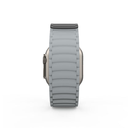 Apple Watch Ultra 49mm Zore KRD-122 Silikon Kordon Strap Kayış Siyah-Gri