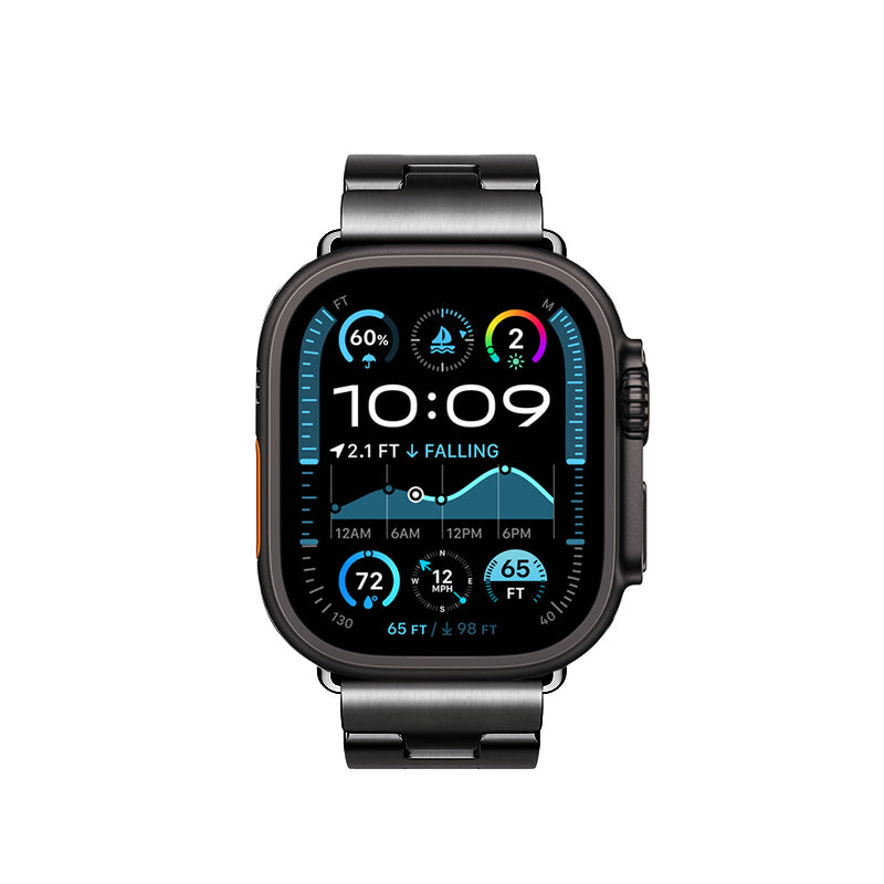 Apple Watch Ultra 49mm Zore KRD-125 Metal Kordon Strap Kayış Gümüş