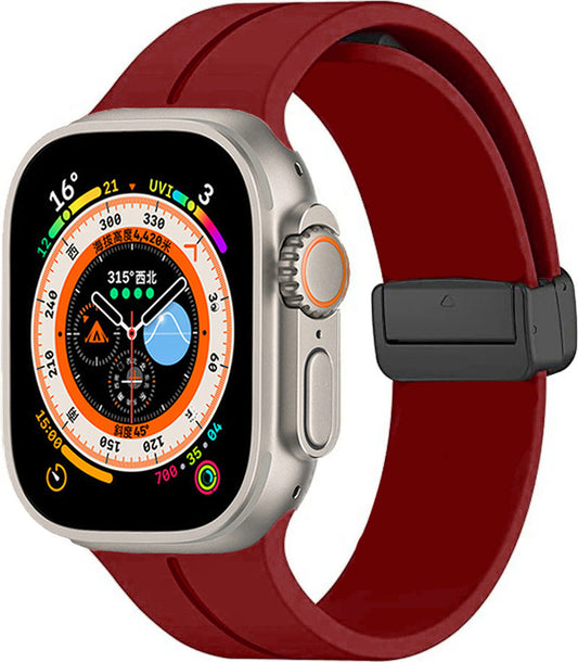 Apple Watch Ultra 49mm Zore KRD-84 Silikon Kordon Derin Mor