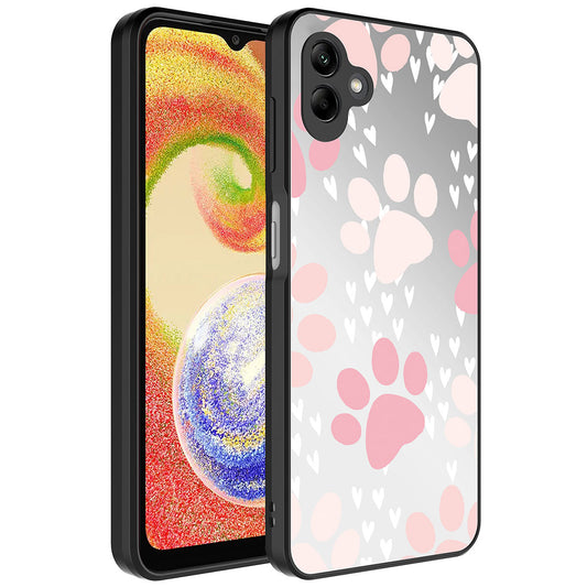 Galaxy A04 Kılıf Aynalı Desenli Kamera Korumalı Parlak Zore Mirror Kapak Pati