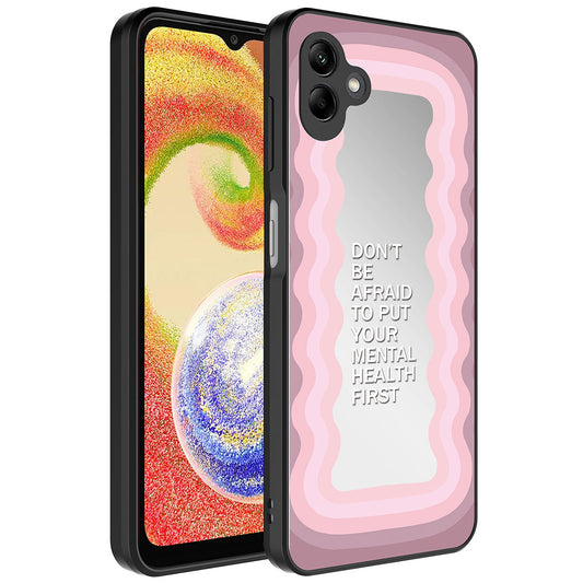 Galaxy A04 Kılıf Aynalı Desenli Kamera Korumalı Parlak Zore Mirror Kapak Ayna