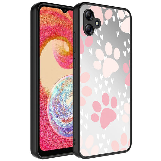 Galaxy A04E Kılıf Aynalı Desenli Kamera Korumalı Parlak Zore Mirror Kapak Pati