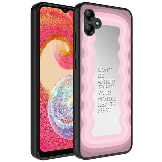Galaxy A04E Kılıf Aynalı Desenli Kamera Korumalı Parlak Zore Mirror Kapak Ayna