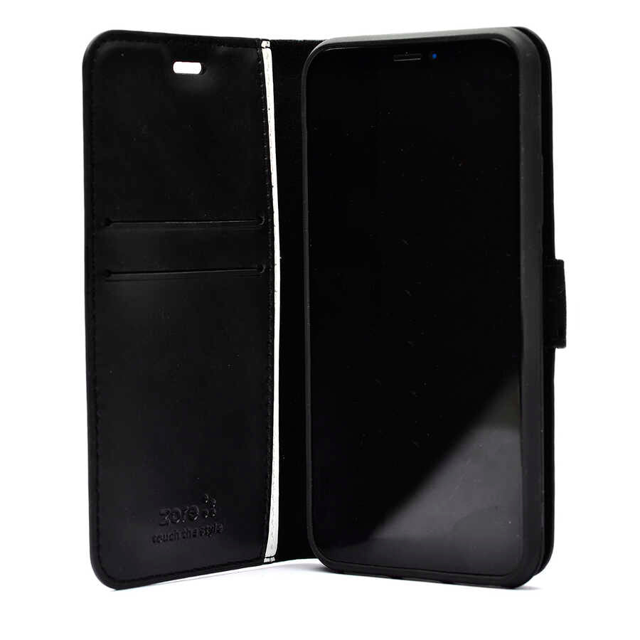 Galaxy A04E Kılıf Zore Kar Deluxe Kapaklı Kılıf Kırmızı