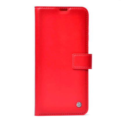 Galaxy A04E Kılıf Zore Kar Deluxe Kapaklı Kılıf Kırmızı