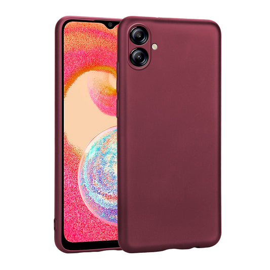 Galaxy A04E Kılıf Zore Premier Silikon Kapak Mürdüm