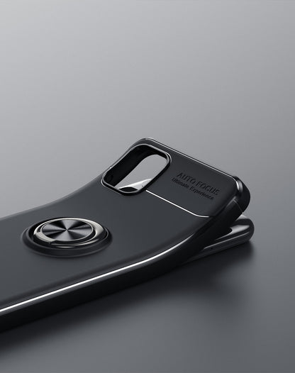 Galaxy A04E Kılıf Zore Ravel Silikon Kapak Siyah-Mavi