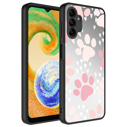 Galaxy A04S Kılıf Aynalı Desenli Kamera Korumalı Parlak Zore Mirror Kapak Pati