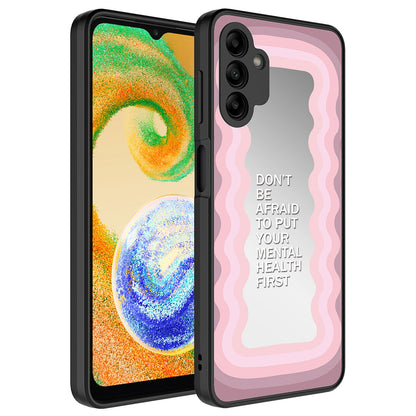 Galaxy A04S Kılıf Aynalı Desenli Kamera Korumalı Parlak Zore Mirror Kapak Ayna